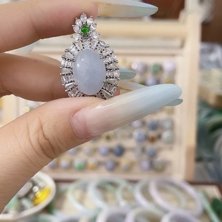 颈饰未镶嵌翡翠天然翡翠Ａ货