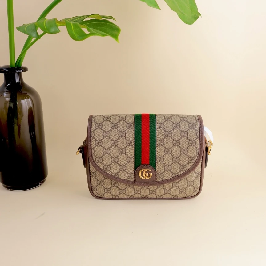 95新 GUCCI/古驰 ophidia 相机包/单肩包/4438