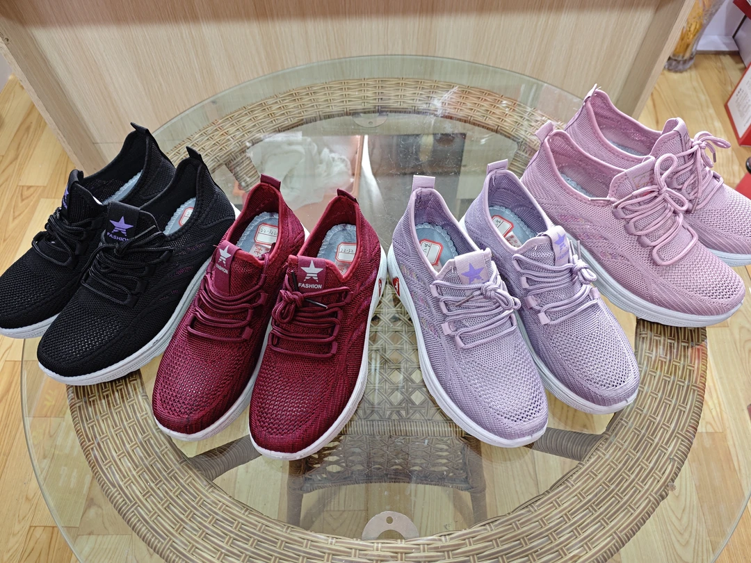 22-38超轻底高档飞织运动女网鞋