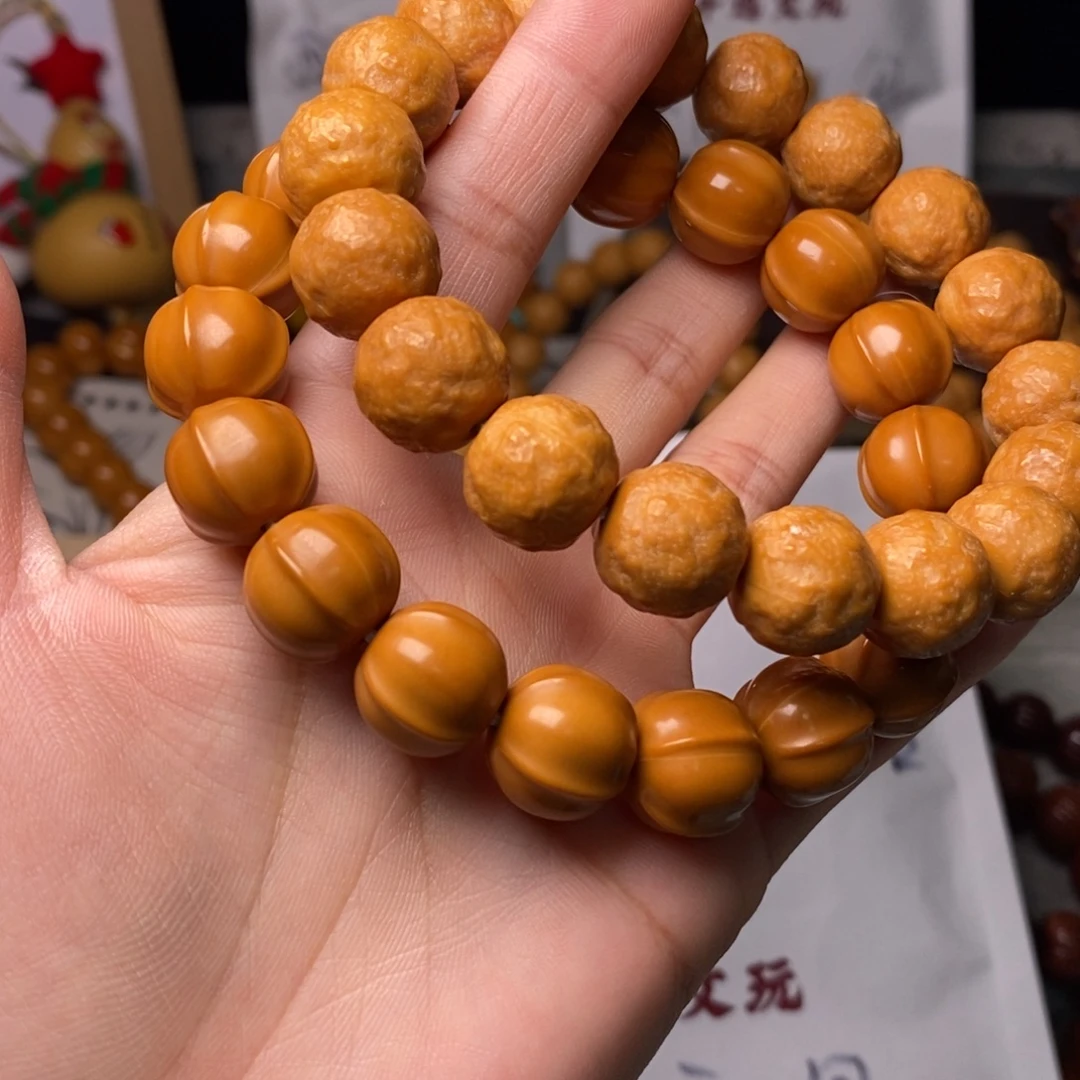 猴头核桃手串砂糖橘 鲨鱼