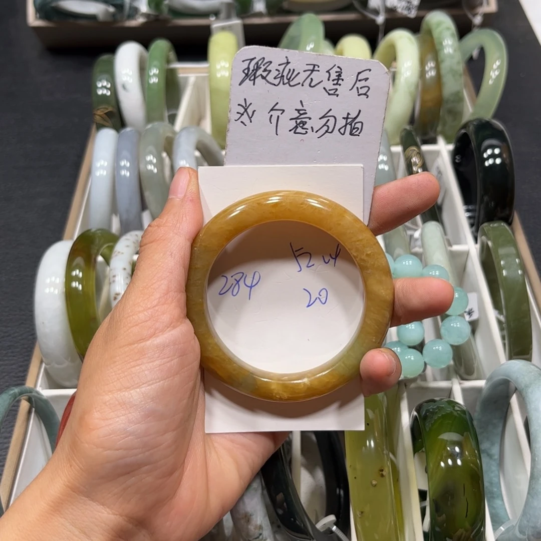 未镶嵌蛇纹石玉手镯