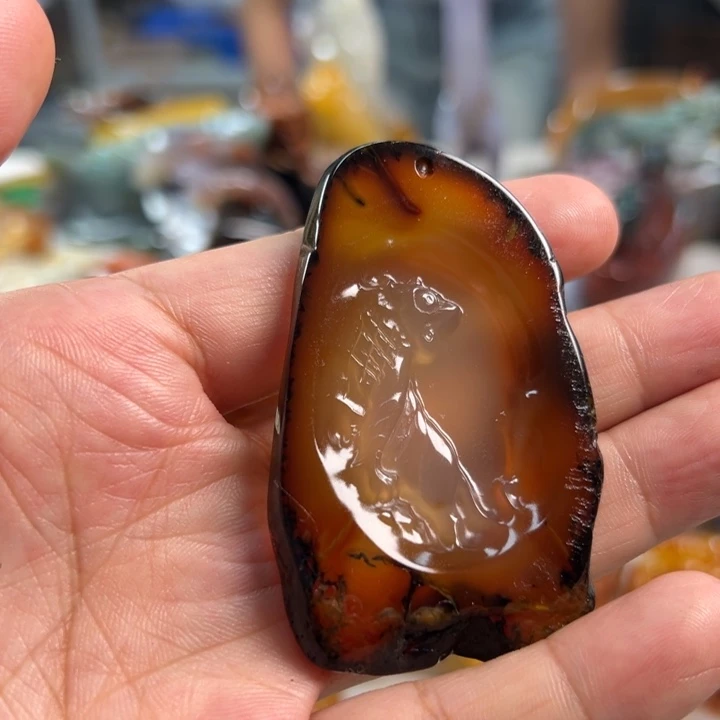 玛瑙/玉髓吊坠(不含链)未镶嵌