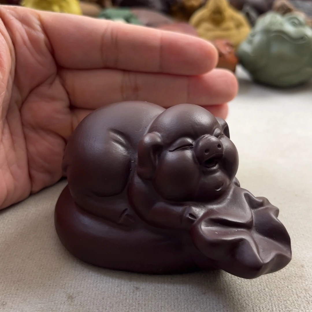 紫砂茶宠紫砂小猪