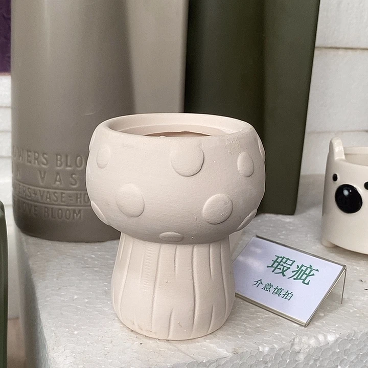 紫砂花盆多肉瑕疵盆有孔。