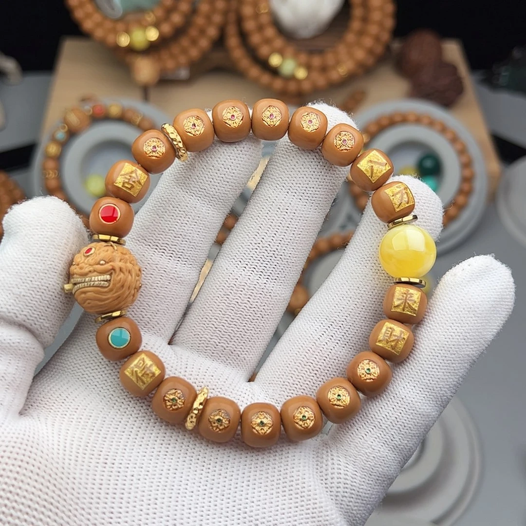 Y***莫猴头核桃吊坠全品老型猴头手串私人订制特价福利