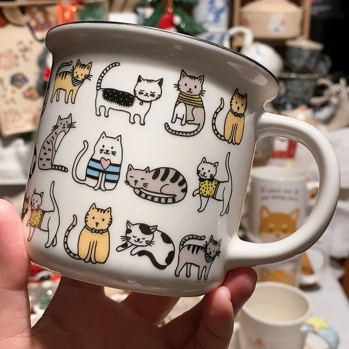 搪瓷猫咪大马克杯