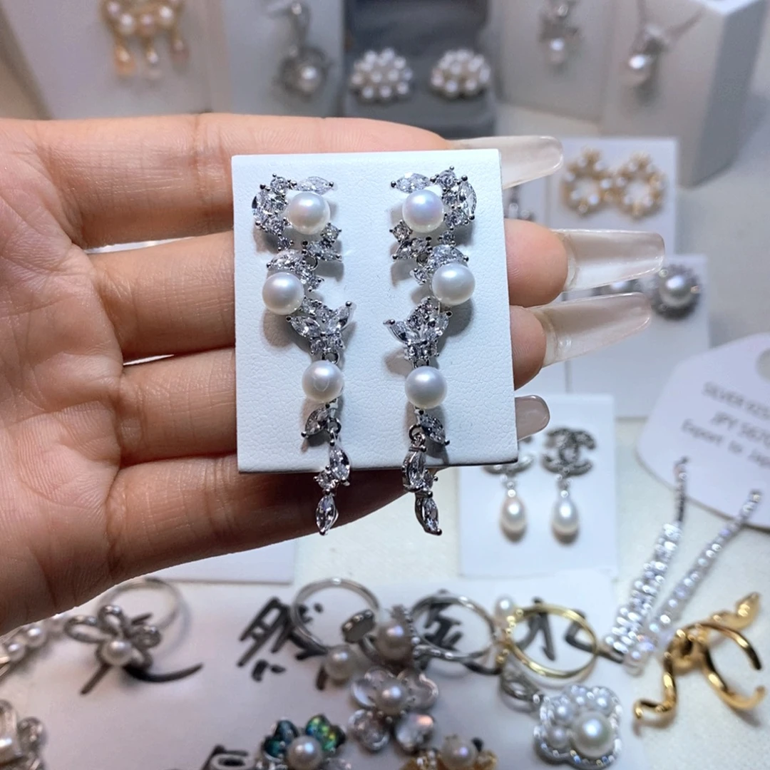 淡水珍珠未镶嵌耳饰