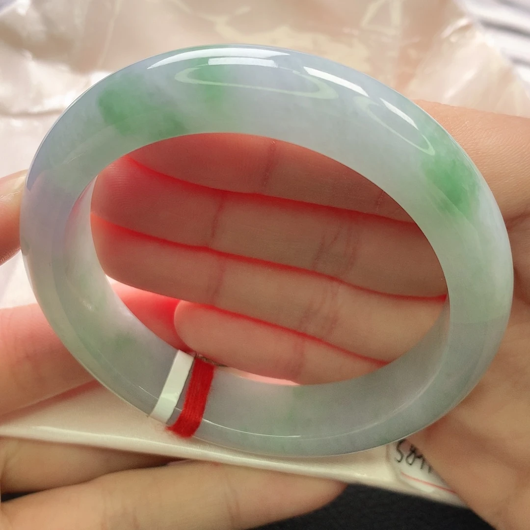 翡翠未镶嵌手镯缅甸5758