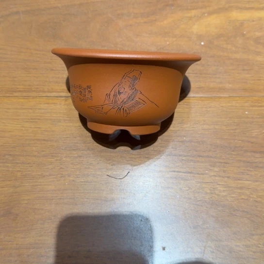 紫砂花盆原矿紫泥