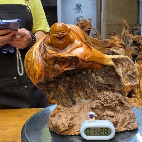 柏木周太行崖柏根雕