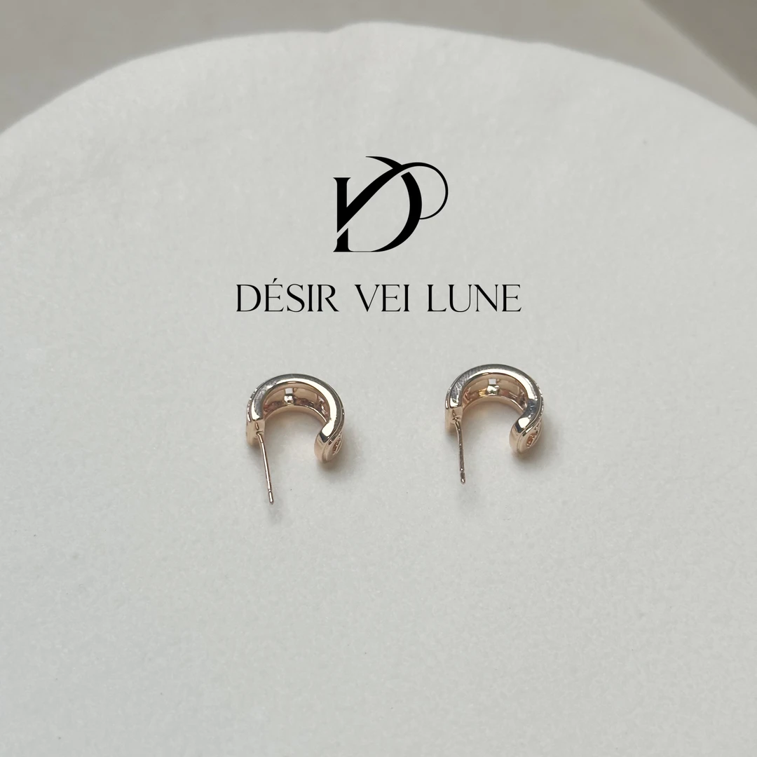 铜合金合成锆石耳饰 耳钉6210时尚