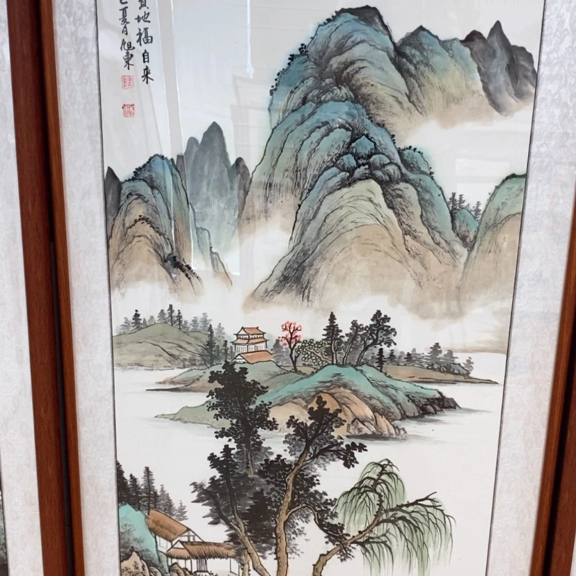 【闪购商品】国画手绘国画带框122.62