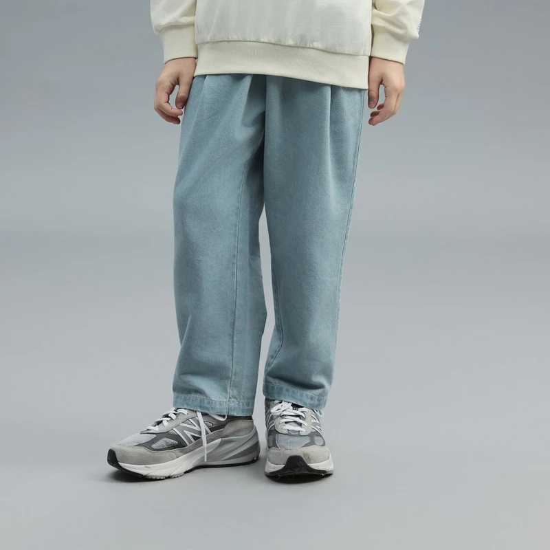 New Balance nb童装男女儿童2025新品舒适休闲牛仔裤子ND7TF13153