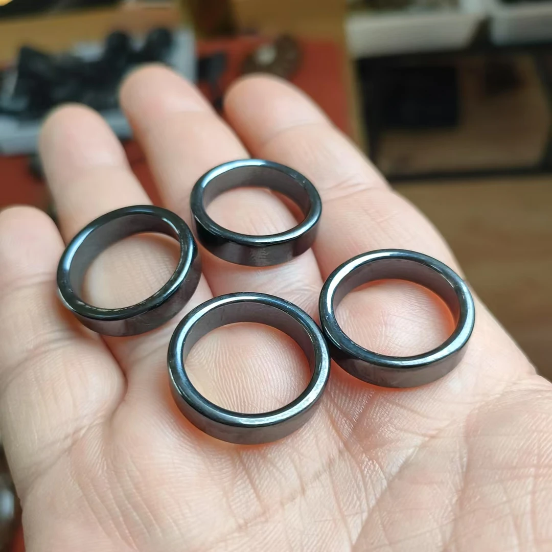 高碳--c60戒圈--2个尺寸自选玻璃珠