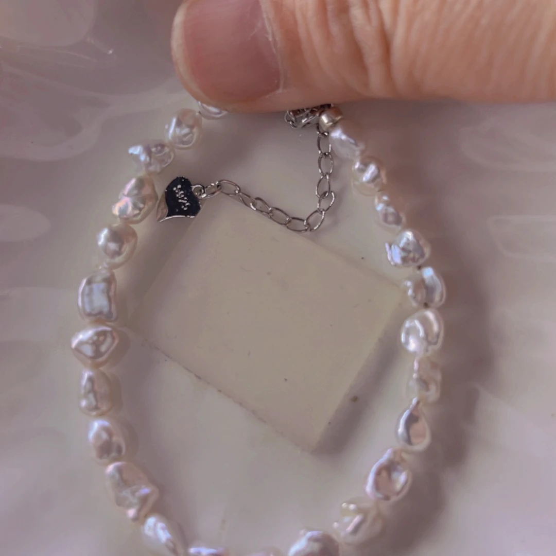 淡水珍珠手绳合金