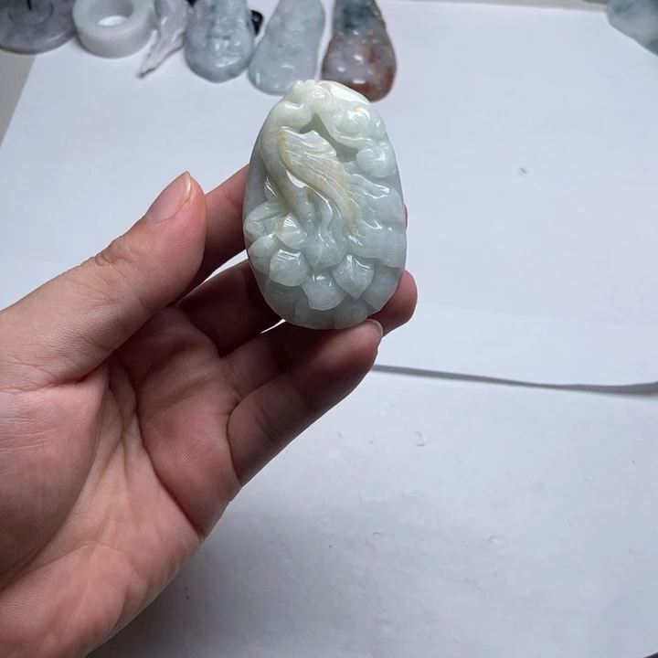 翡翠未镶嵌颈饰凤12