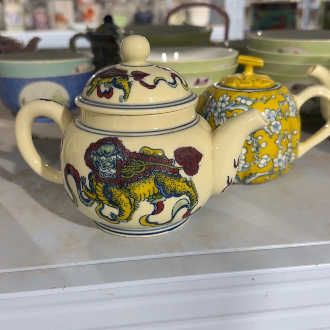 手绘瓷器，全部处理