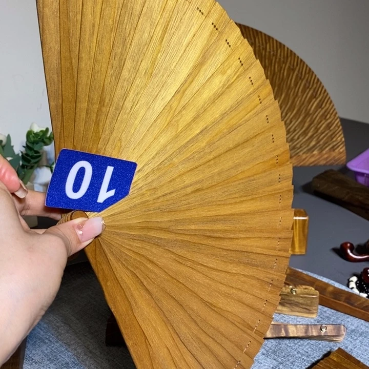 金丝楠流**球金丝楠木扇子