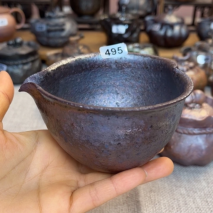裸柴烧陶瓷手工茶器