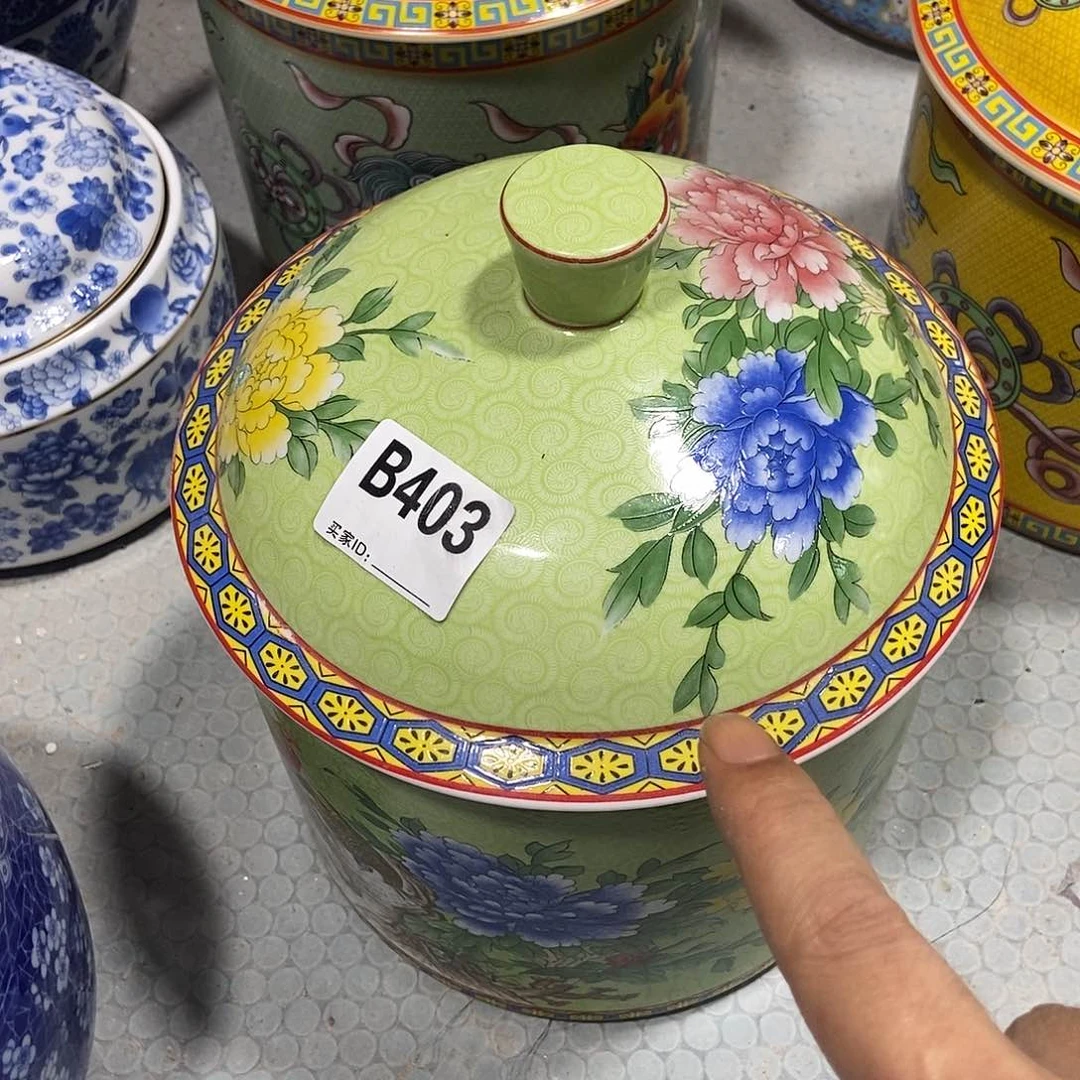 瓷片红**泥景德镇陶瓷罐403