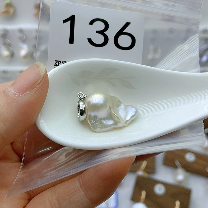 淡水珍珠颈饰银S925镶嵌