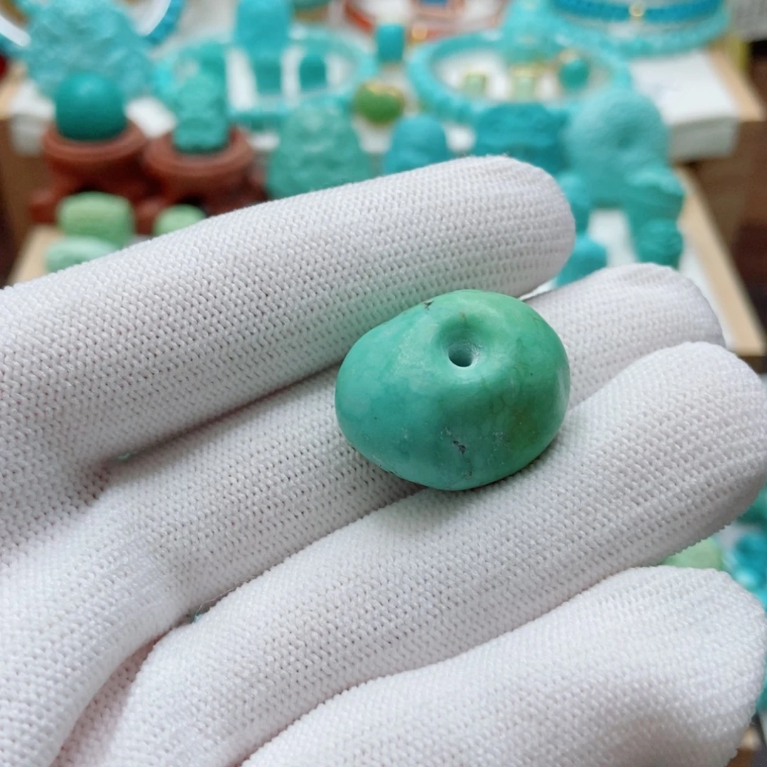 绿松石未镶嵌藏扣