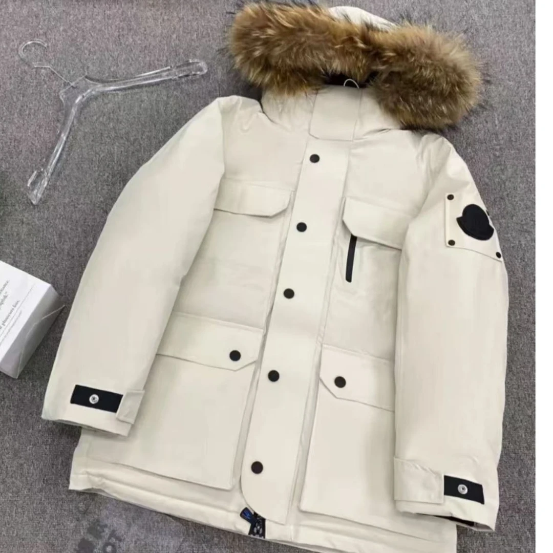 【楚楚】极寒系列男女同款派克时尚休闲连帽羽绒服外套-78777