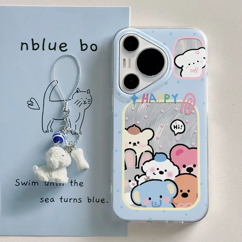 画框小动物适用苹果16pro手机壳网红oppofindx8s防摔vivox200个性