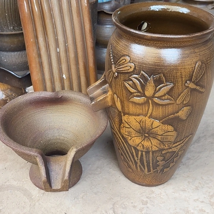 粗陶口径19/39，23/16进水口2.5厘米微瑕