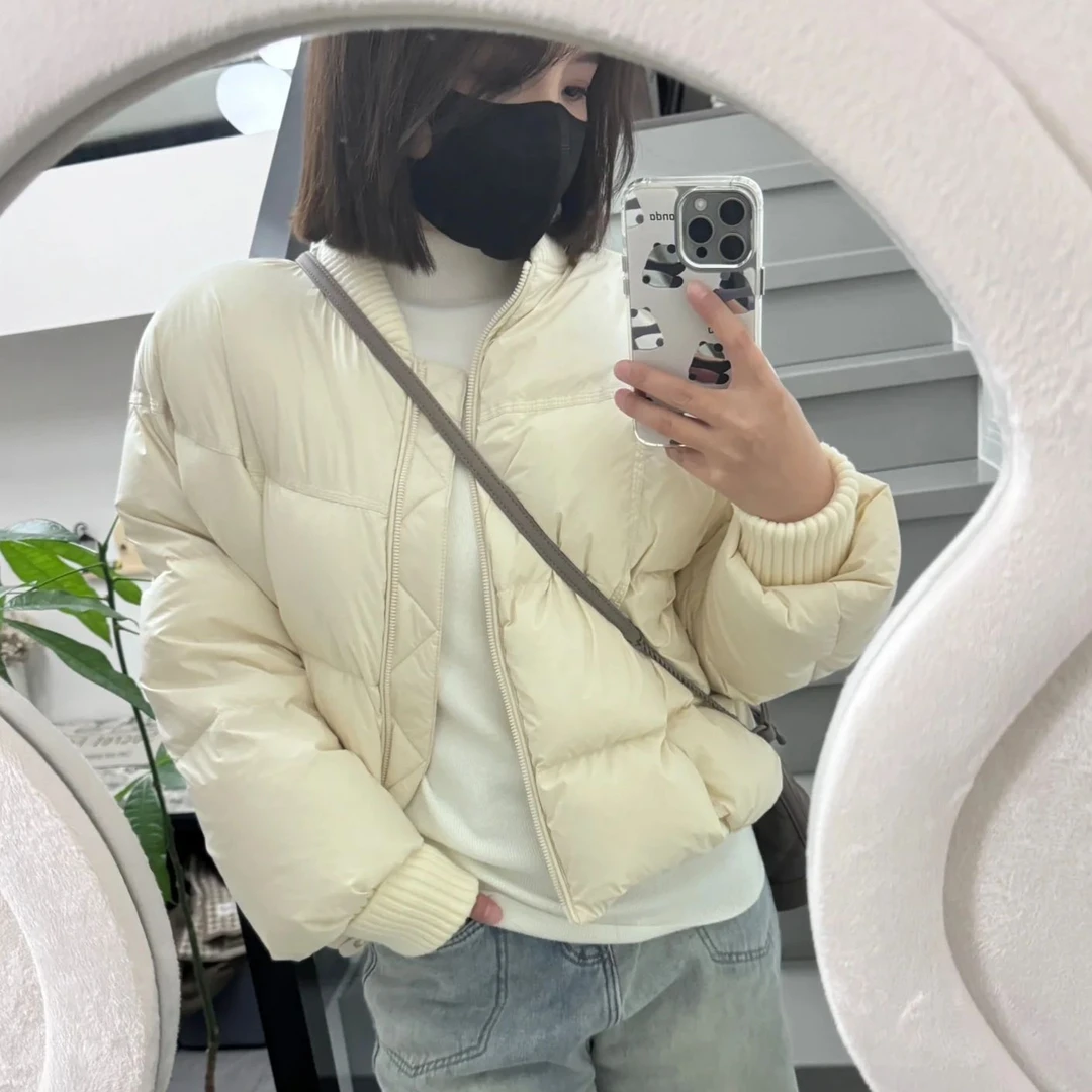 保暖冬季显瘦短款女立领加厚女士短款棉服2025新款小个子韩版