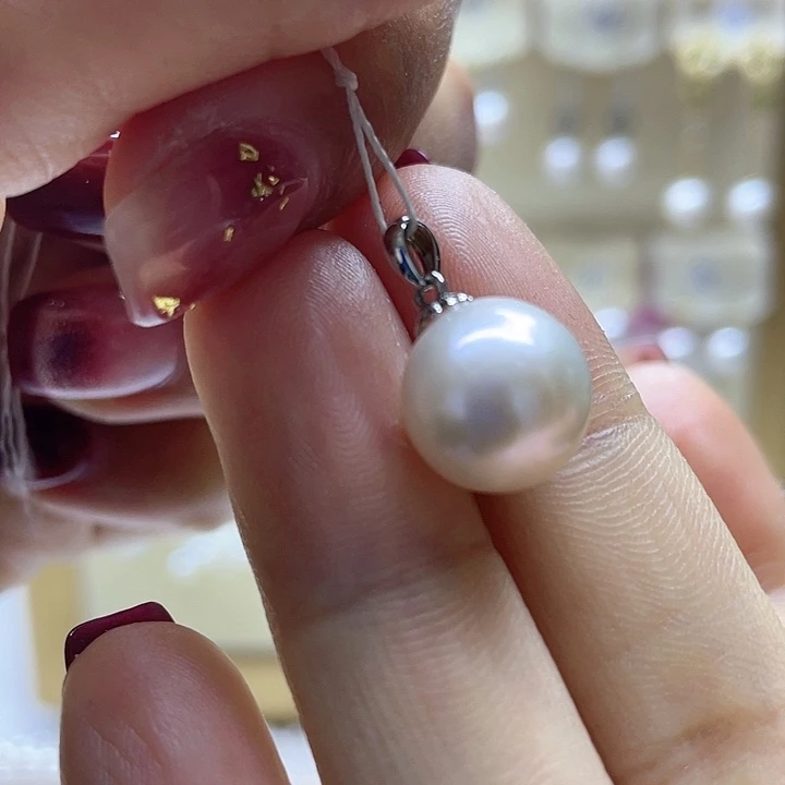 淡水珍珠颈饰银S925镶嵌