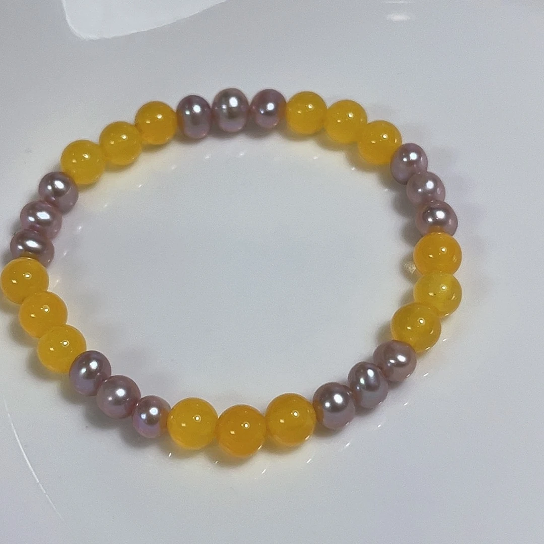 淡水珍珠银S925镶嵌颈饰