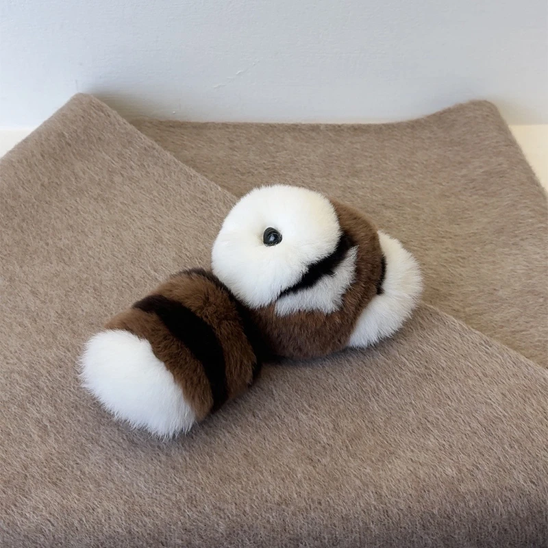 CaitinKaie轻奢----獭兔毛真毛毛包包挂件1420可爱卡皮巴拉钥匙扣