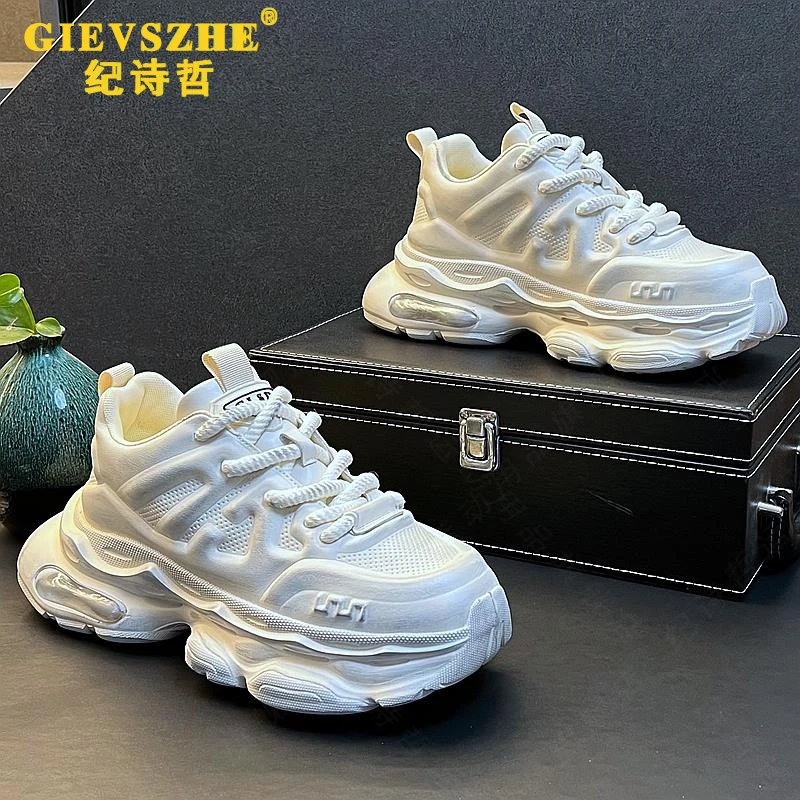 纪诗哲新款男鞋复古风做旧脏脏鞋男小众设计老爹鞋时尚个性运动鞋