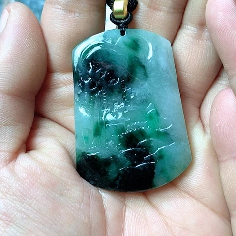 翡翠颈饰未镶嵌天然缅甸翡翠a货