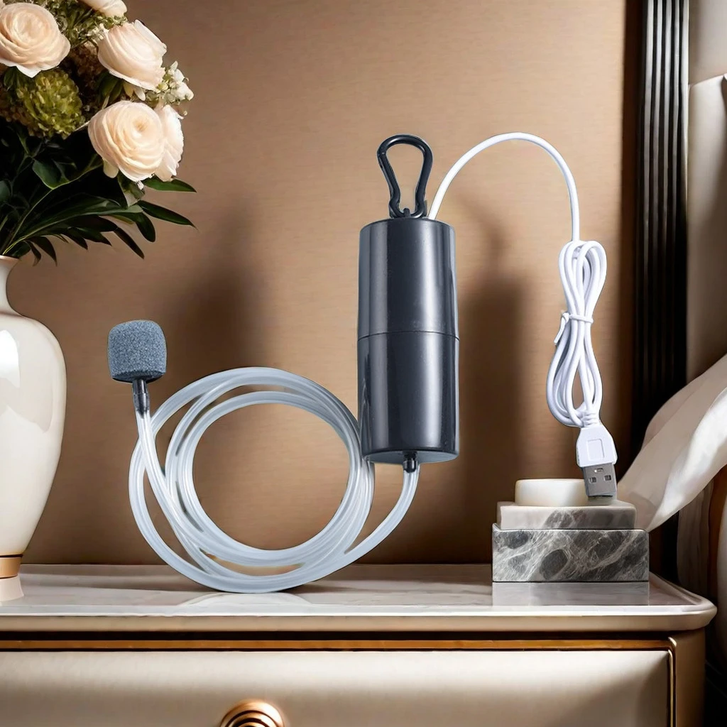 水族增氧泵小型家用鱼缸氧气泵户外钓鱼冲氧泵户外钓鱼迷你型氧泵