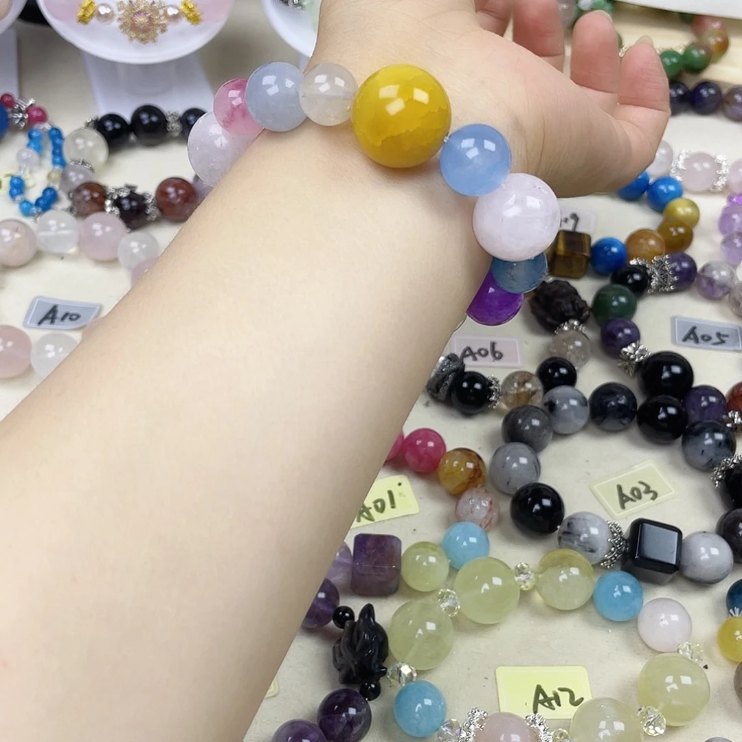 水晶手链银S925镶嵌