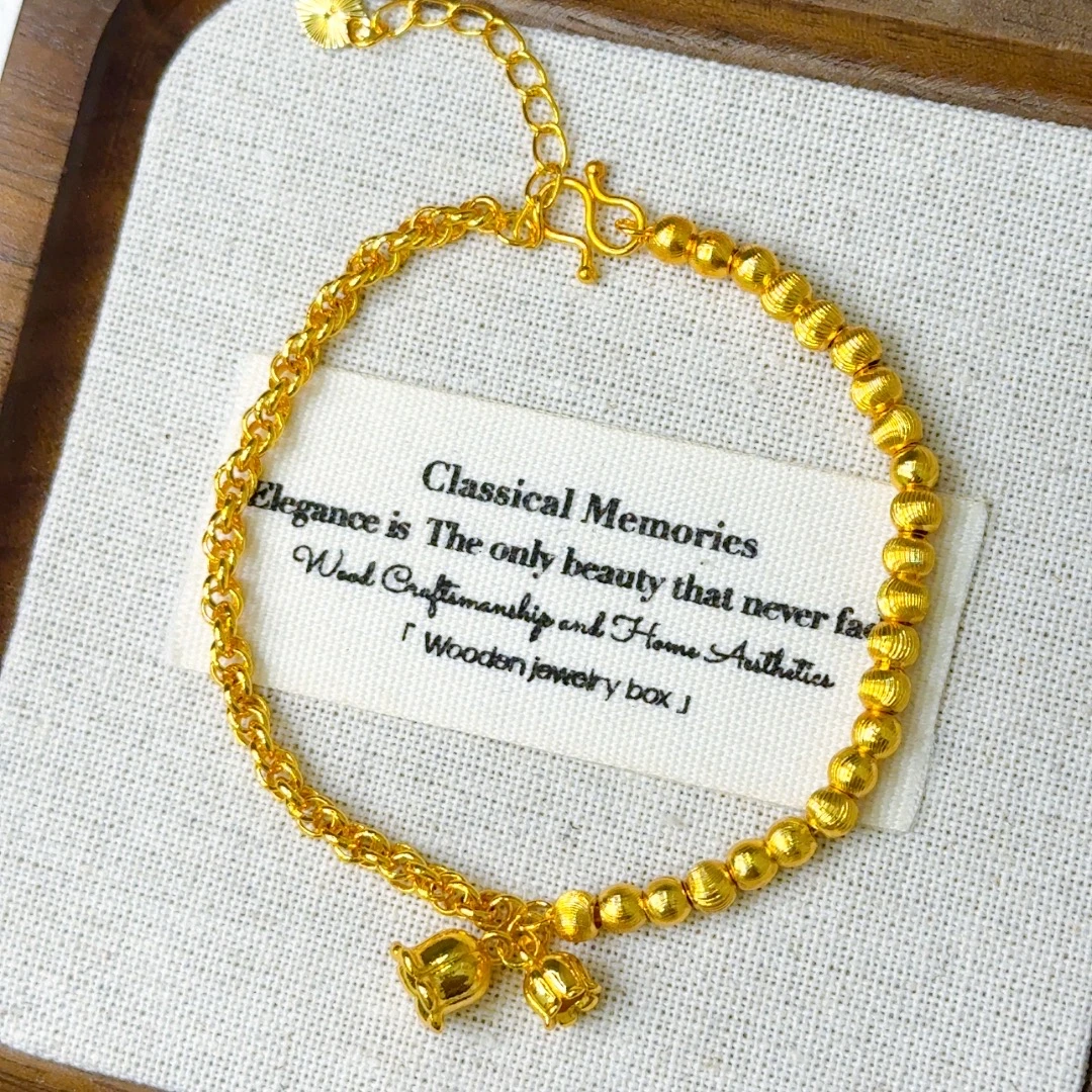 高定精工半猫眼珠半链条手链G018