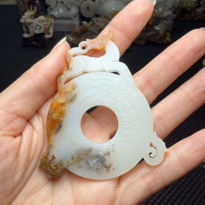 努***天古玉老玉收藏珍品挂件