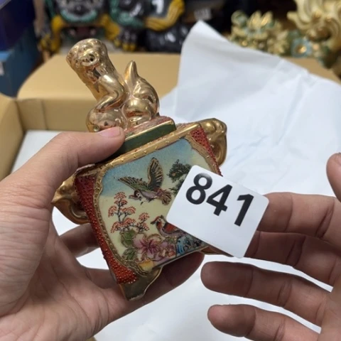水***点瓷片摆件工艺品瓷器摆件777