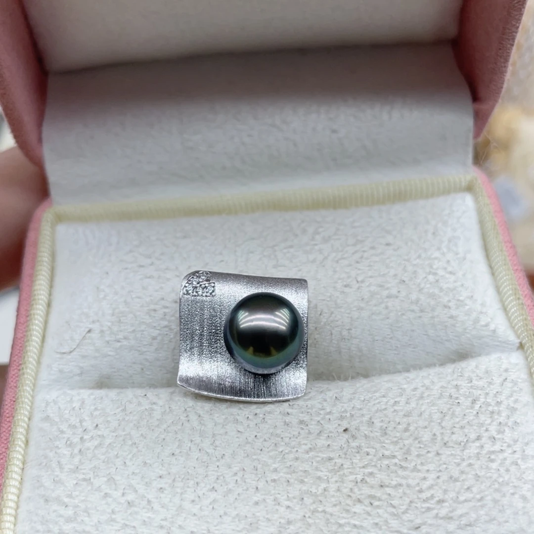 银S925镶嵌海水珍珠颈饰A30