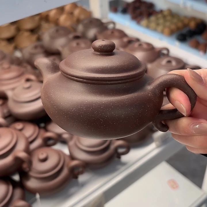 紫砂茶壶宜兴原矿底槽青300