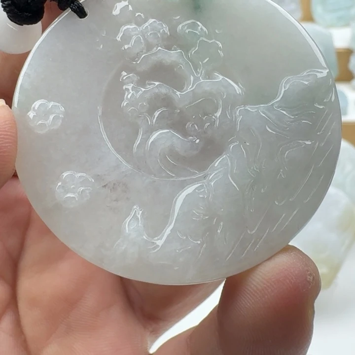 翡翠未镶嵌颈饰天然缅甸A货翡翠