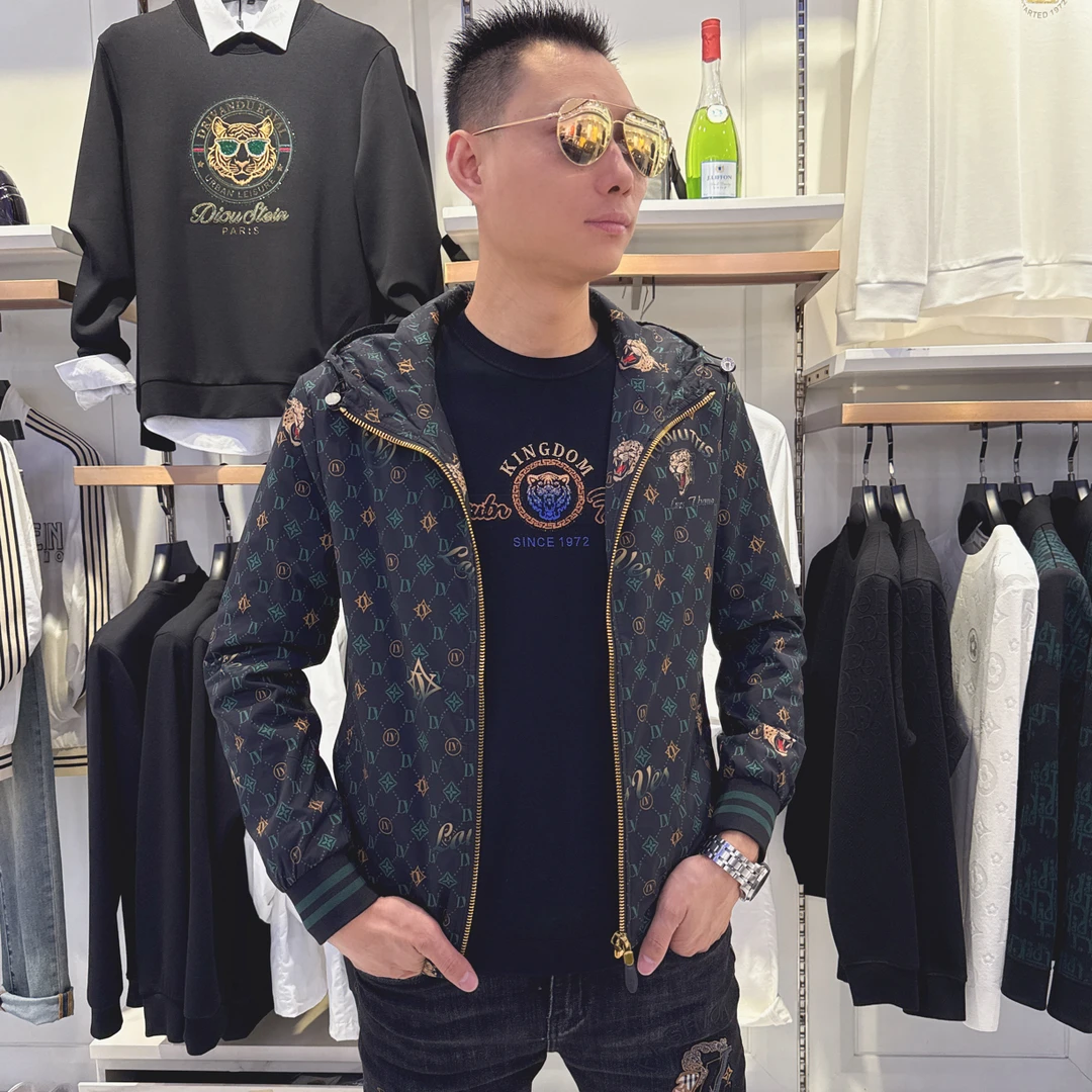 九狼谷6258037男士秋季夹克时尚刺绣重工欧货