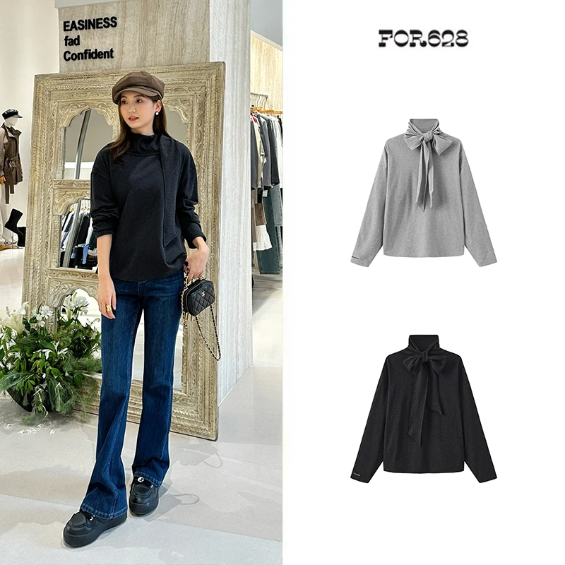 夹生HALFMADE 设计师品牌小众新款 飘带造型上衣