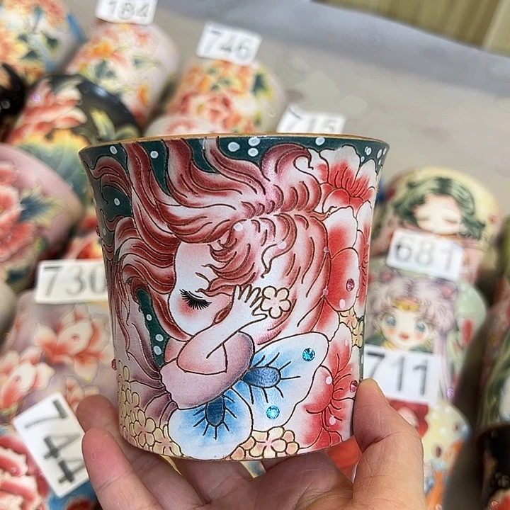 景德镇炫彩手绘口10.5高10