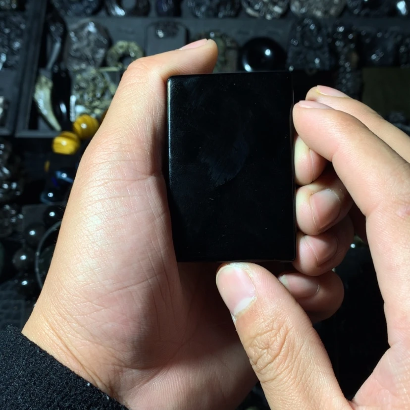 【闪购商品】黑曜岩珠宝奇石未镶嵌酱*仔