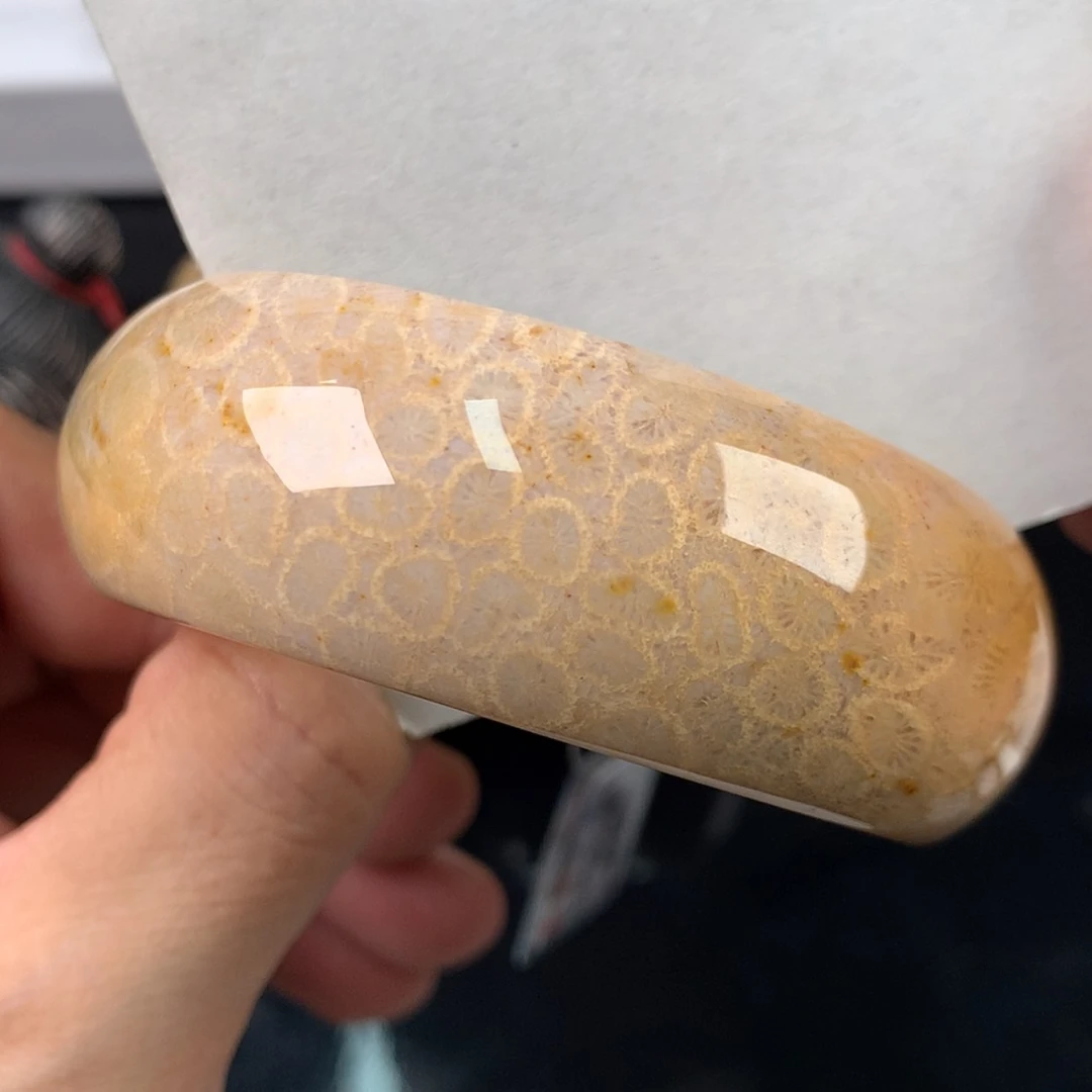 【闪购商品】硅化珊瑚（珊瑚玉）手镯未镶嵌（33号）捡漏56.5圈