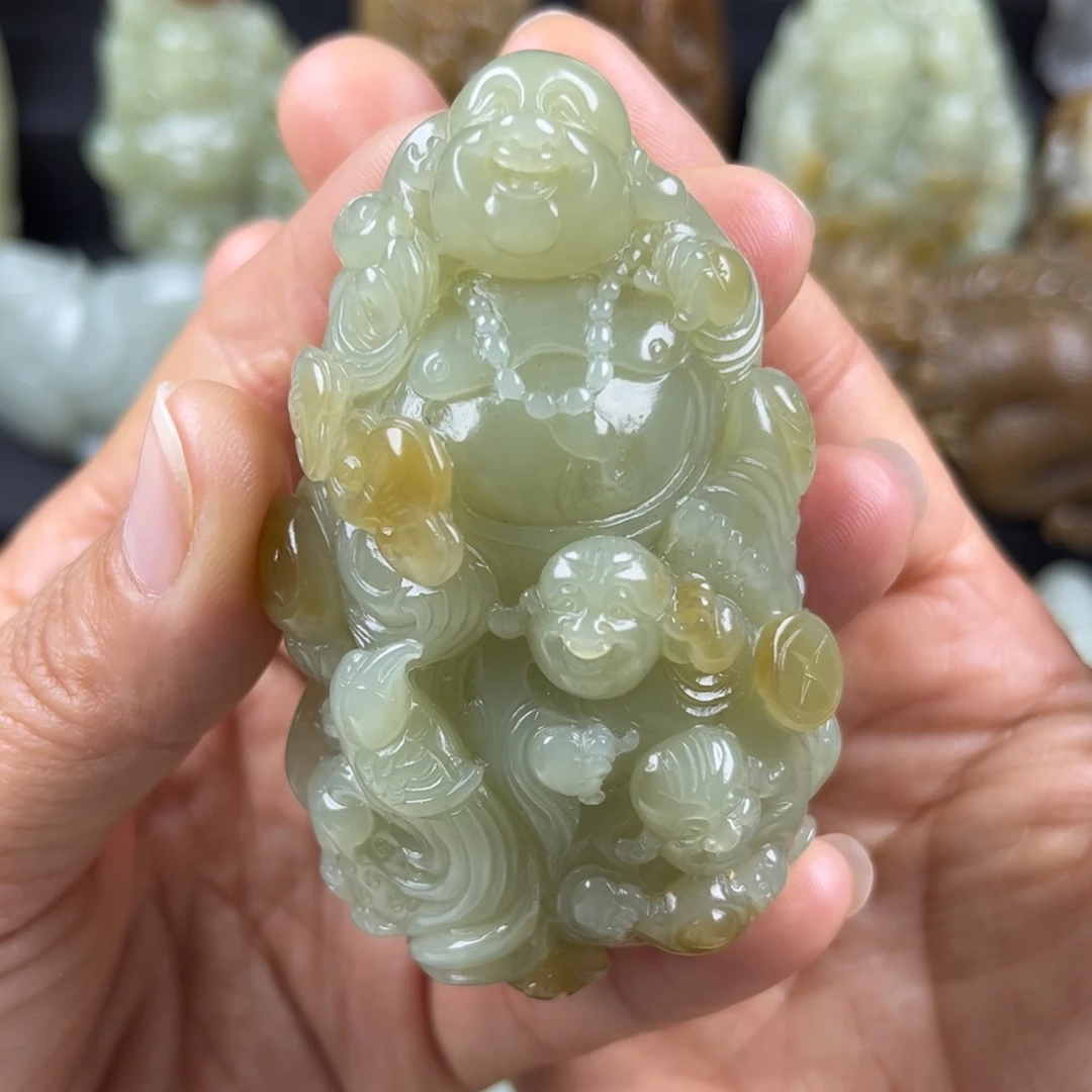 用***5和田玉未镶嵌把件