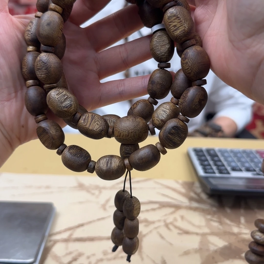 沉香手串绿棋陆河瘤疤多样性发货1条60克